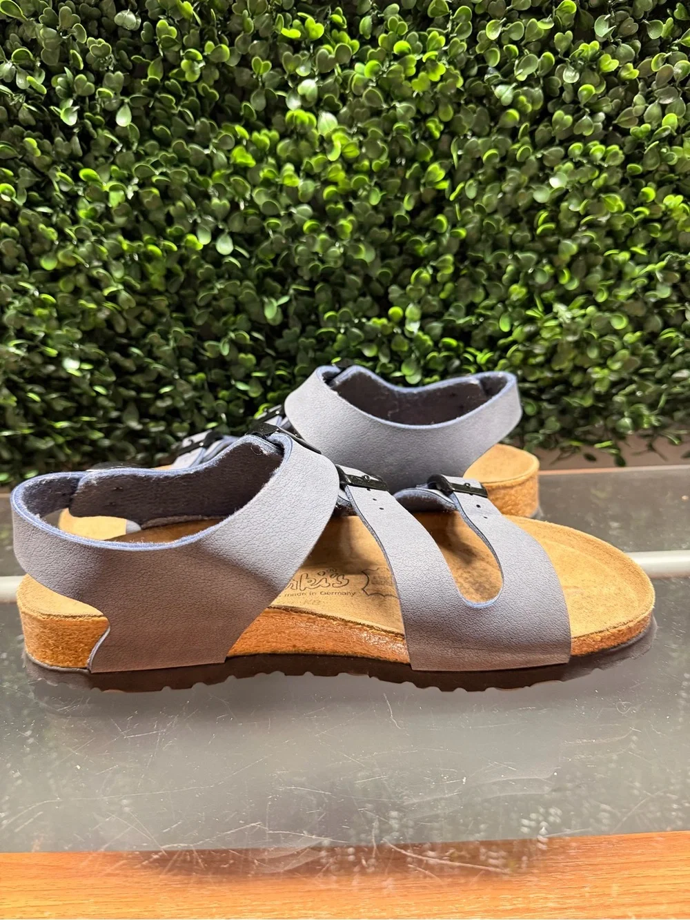 Birkenstock Navy Three-Buckle Suede Sandals - Picture 5 of 10